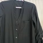 JustFab  Charcoal Button-Up Dress Photo 4