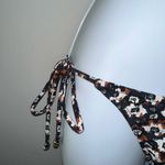 Tres Women’s‎ 2 Piece Bikini Set Tie Front Triangle Top Tie Bottom Floral Size M Blue Size M Photo 1