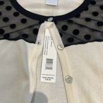 August Silk  women's M Poka dot 1/2 sleeve cardigan NWT Photo 6