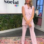 ZARA  WOMAN PINK ZW COLLECTION TIED BELTED VEST SIZE medium  Photo 2