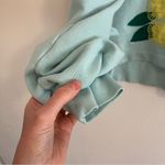 Alice + Olivia  Gaia Embroidered Blouson Sleeve Sweatshirt - Blue Photo 7