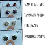 Mini stud earrings in every color of the rainbow Photo 3