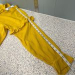 Urban Outfitters NWT  Claudia Crinkle Tie-Front Babydoll Top Yellow Women’s M Photo 8