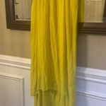 Gabrielle Yellow Dress with Floral Neckline Size XL Photo 0