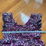 House of Harlow  1960 pink and blue floral  midi/maxi poplin cotton dress Sz L Photo 9