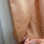 Vintage Pantagis 80s Ombre Peach Pink Bow Satin Party Prom Gown Dress Size 12 Photo 4