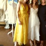 ASOS Design Strappy Midi Floral Broderie Eyelet Lace Yellow Midi Dress - Tall Photo 2