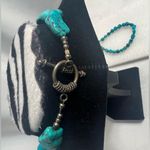 Turquoise The Lucky Stone Necklace and Bracelet Set Large Stones New Long Blue Photo 8