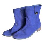 Very Volatile  Blue Suede Boots Size 7.5 Photo 1