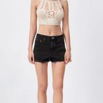 ZARA Mid Rise Black Shorts Photo 0