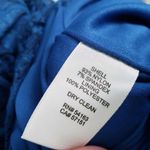 Eliza J . Blue Ruched Lace Dress Photo 5