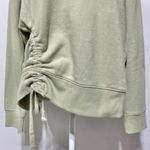 Knox Rose Ruched Side Long Sleeve Mock Neck Sweatshirt Light Green Size XXL Photo 3