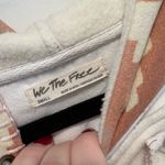 Free People  White and Pink Geometric Hoodie Photo 1