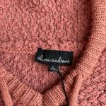 Alison Andrews High/Low Hooded Sweater Dusty Pink Size L NWT Photo 1