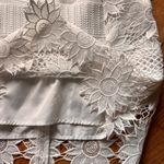 Topshop  White crotchet daisy mini skirt 8 Photo 1