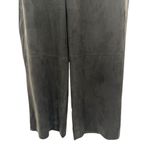 J. McLaughlin  Black Suede Pants Size 8 Pockets Button‎ Clasp Classic Office Photo 3