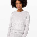 Lululemon Warm Down Crew Crushed Velvet Chrome Long Sleeve Photo 4