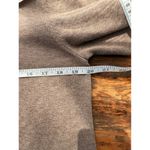 Jeanne pierre A5  Women's Mock Neck Cotton Sweater Beige‎ Brown Button Detail Photo 3