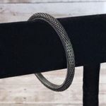 Vintage Bracelet / Bangle Stunning Dark Gray/Black Scale Like Design Bangle Gray Photo 0
