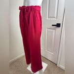 Ann Taylor Julie Red Belted Wide Leg Casual Career Dress Pants Size 6. #212 Photo 1