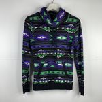 Ralph Lauren  Active M Fleece Funnel Neck Pull Over Top Aztec Print Southwest Photo 1