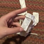 21 SAINTS WHITE RUCHED FRONT CUT OUT TANK TOP Photo 1