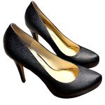 Jessica Simpson Women's Parisah Black Snake Print Platform Stiletto Pumps Photo 4