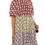 NWT Valentino pleated floral cape dress Size 6 Photo 1