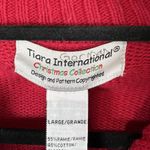 Tiara International Vintage  Christmas reindeer full‎ zip sweater woman's size XL Photo 4