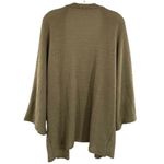 Women’s Waffle Knit Open Front Olive Cardigan Sweater Size XXL Photo 1