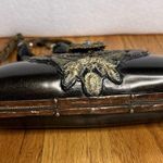 Maya Evangelista Resin Vintage Rhinestone Bead Clutch Handbag purse crossbody Black Photo 7