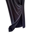 Norma Kamali NEW Black Short Sleeve Side Draped Dress Photo 5