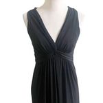 White House | Black Market Black Cocktail Party Maxi Dress Size 4 Cross Back Photo 7