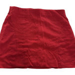 ZARA  Skirt Womens Small Red Linen Blend High Waist‎ Mini Casual Summer Photo 0