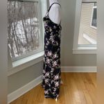 EXPRESS  Dark Purple Floral Polka Dot Print Tie Back Backless Maxi Dress Size XS Photo 4