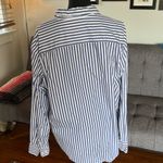 Uniqlo  Blue and White Striped Casual Shirt Size Large Photo 1