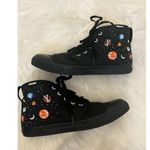 Bangs Canvas High Top Solar System Shoes M/8.5 W/10 Black Photo 0
