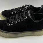 Giuseppe Zanotti Italy Black Full-Grain Suede Sneakers Sz 36 Lace Up US 6 $806 Photo 0
