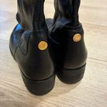 Ted Baker  London Black Brown Leather Knee High Riding Boots Size 7 Photo 6