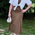 Uniqlo AIRism Cotton Tube Bra Dress Built-In Khaki XS Photo 6