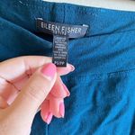 Eileen Fisher Size PS/PP System Stretch Crepe Slim Leg Ankle Pants Blue Pull On Photo 2