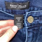 White House | Black Market WHBM Skinny Leg Ankle Zipper Medium Dark Denim Jeans Size 2R Photo 3