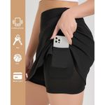 NWT ~ Women's Black 19" Knee Length Skort Pocket Golf Tennis Skirt ~ SMALL Photo 3