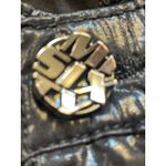 Miss Sixty  Second Skin Pants Women's Black Shiny Zipper Detail Size L 30 Photo 4