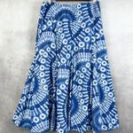 Ruby Rd Women Skirt Size 12 Boho Indie Tie Dye Midi Festival Coastal Cowgirl Art Blue Photo 0