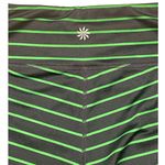 Athleta Chaturanga Blue & Green Stripe Cropped Fit Crop Leggings Size Small Photo 4