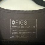 FIGS  Technical Collection V Neck Short Sleeve Scrub Top Womens XS Black Photo 3