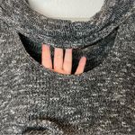 Melrose and Market Black Heathered Off The Shoulder Sweater w/ Back Opening Size M Photo 6