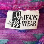 Vintage 90s Tribal Fuchsia Fleece Hoodie Pullover Sweater Purple Size L Photo 1