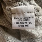 Flax 100% Linen Grey Long Sleeve Button Up Tunic Top Cardigan - Size Small Photo 6